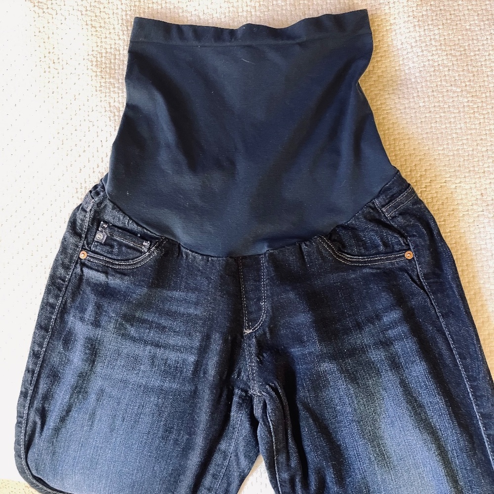 Maternity Pregnancy AG Adriano Goldschmied Dark Blue Jeans